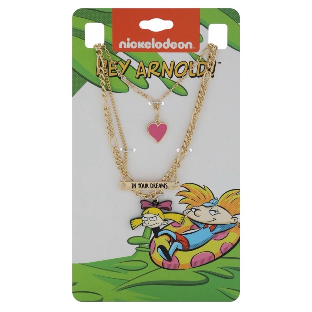 NEW Nickelodeon Hey Arnold Helga In Your Dreams Necklaces Set